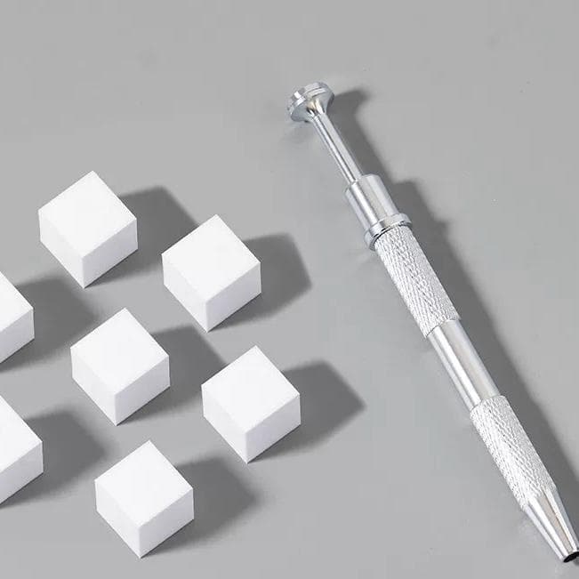 50/100pç Esponja Bloco Esfumar C/ Caneta Decoração Unha Degrade BabyBoomer/Esponja Para Esponjado Unhas Degrade