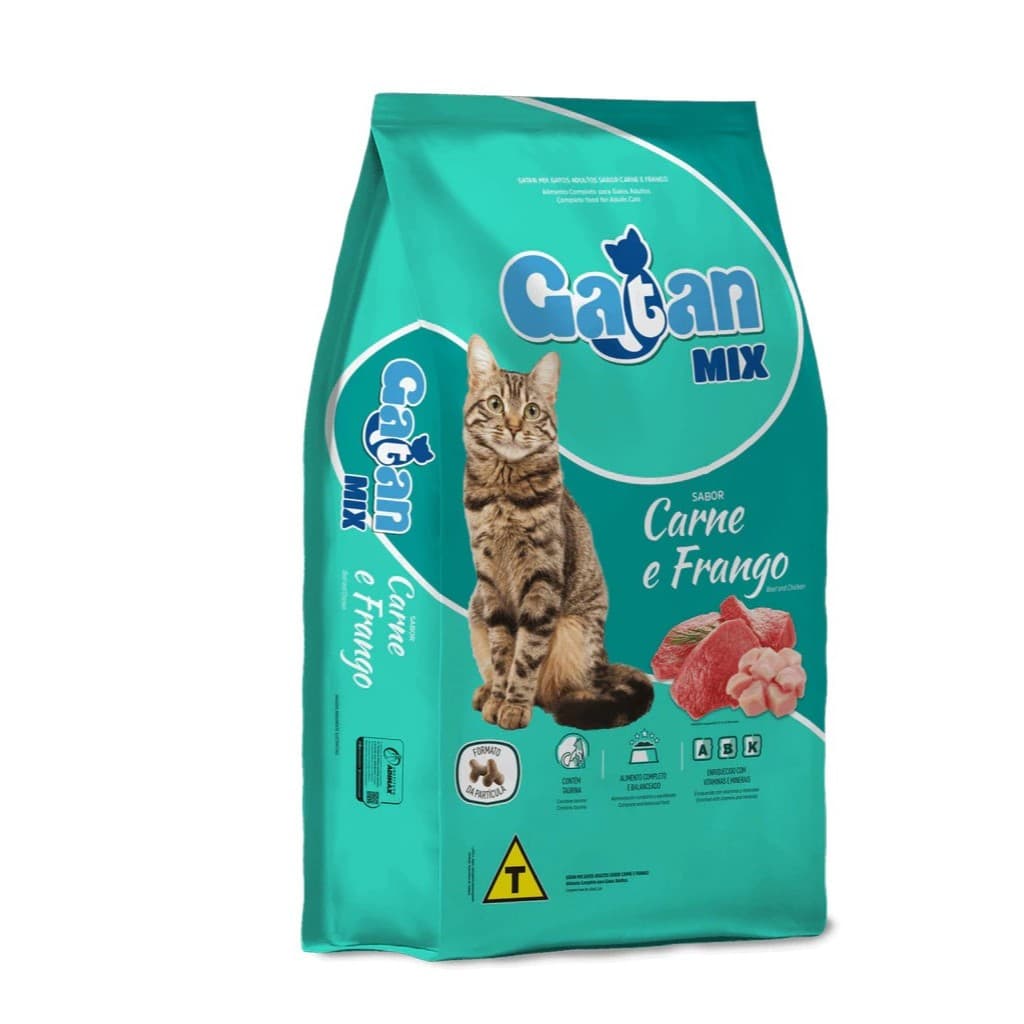 Gatan Mix Gatos Adultos Carne e Frango 10,1kg
