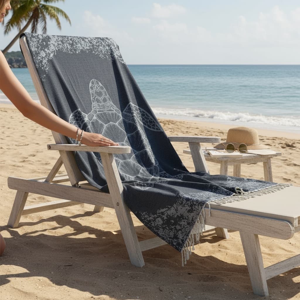 Toalha De Praia Gigante Aruanã Microfibra Premium Secagem Rápida Compacta Canga 90x180cm