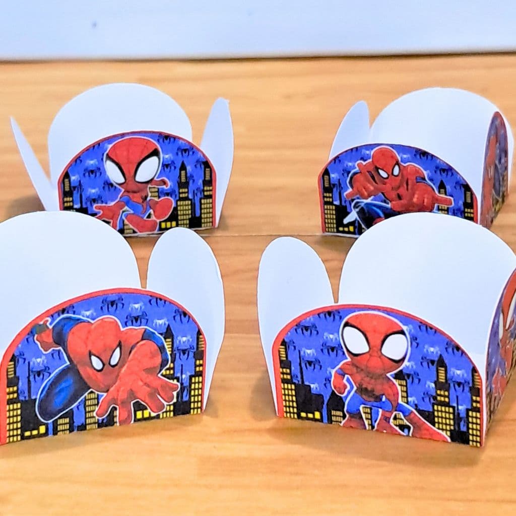 Forminhas Doces Personalizadas Homem Aranha | Forminhas Brigadeiro Festa | Fazemos Todos os Temas