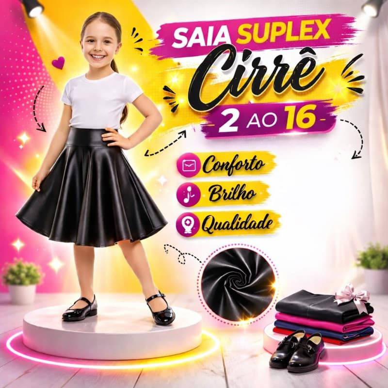 Saia Infantil suplex cirre