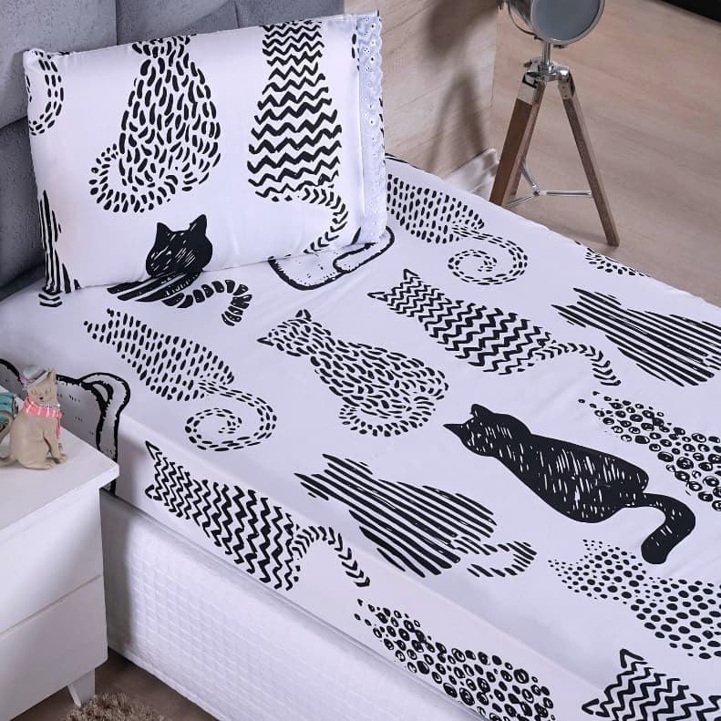 Kit 10 Lençol Solteiro 2 Peças Estampado Jogo de Cama