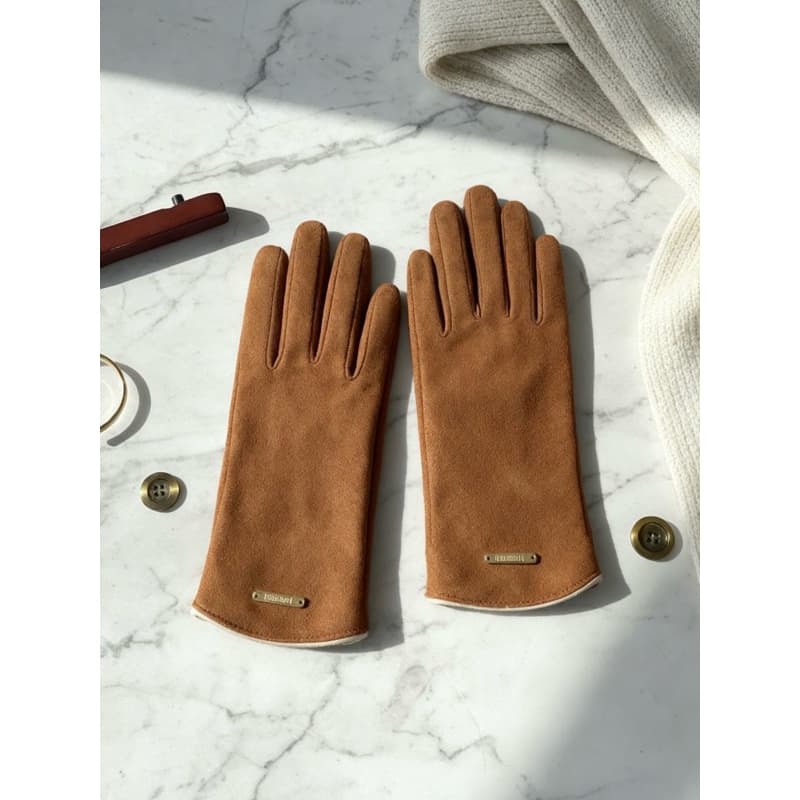Luvas frio inverno feminina chique termica veludo moda neve