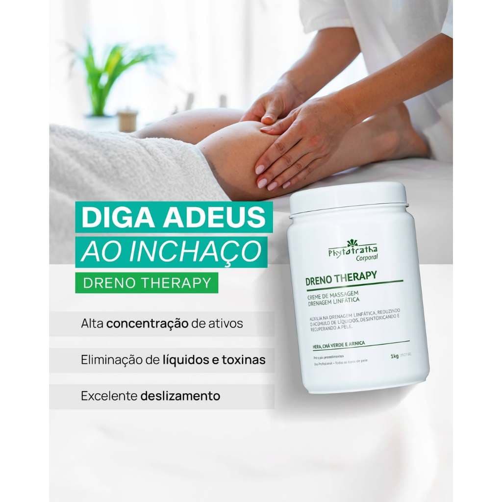 Creme Para Drenagem Linfática Corporal 1kg - Phytotratha
