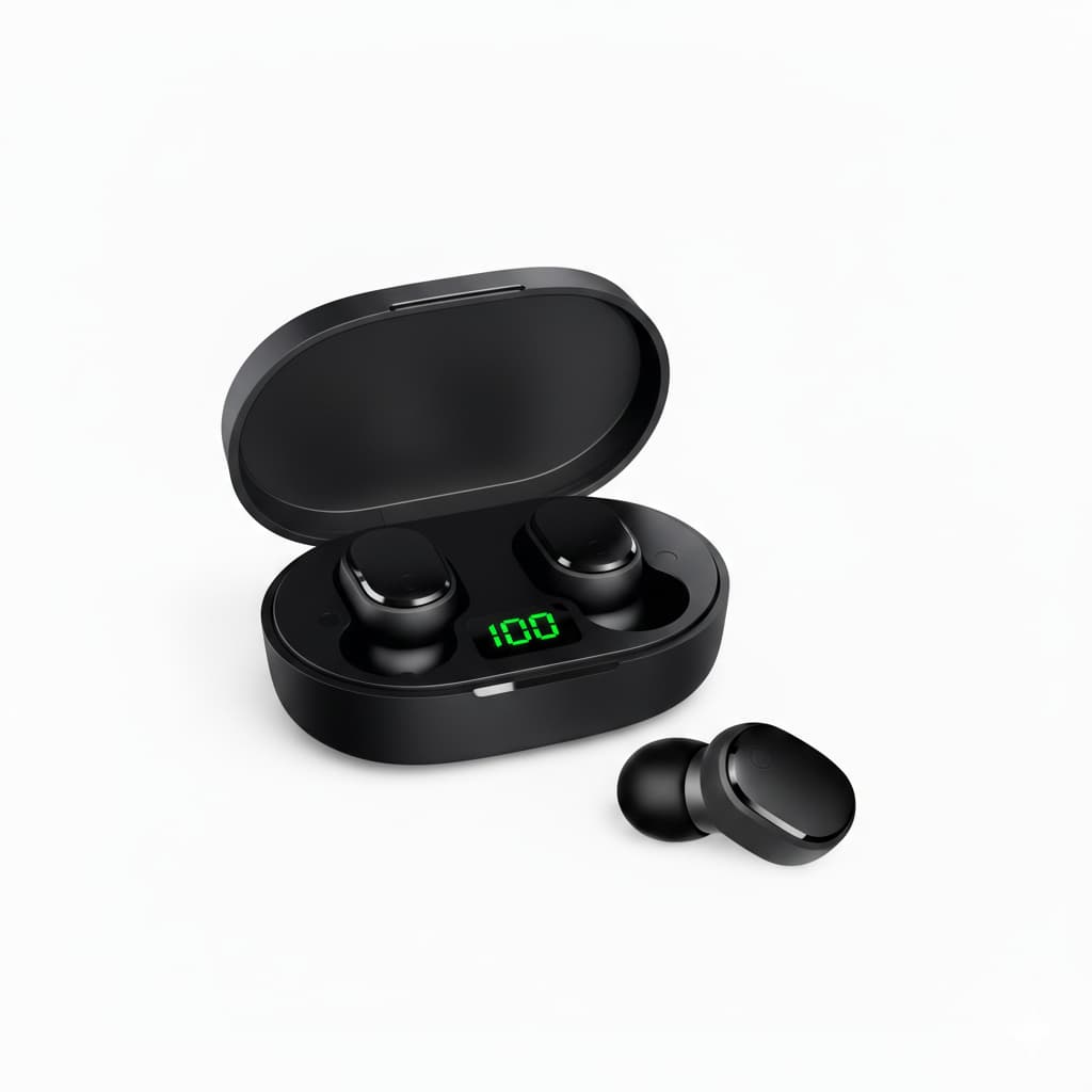 Fone De Ouvido Bluetooth Sem Fio Com Visor Intra Auricular Estéreo Graves Potentes Microfone Integrado Bateria Longa