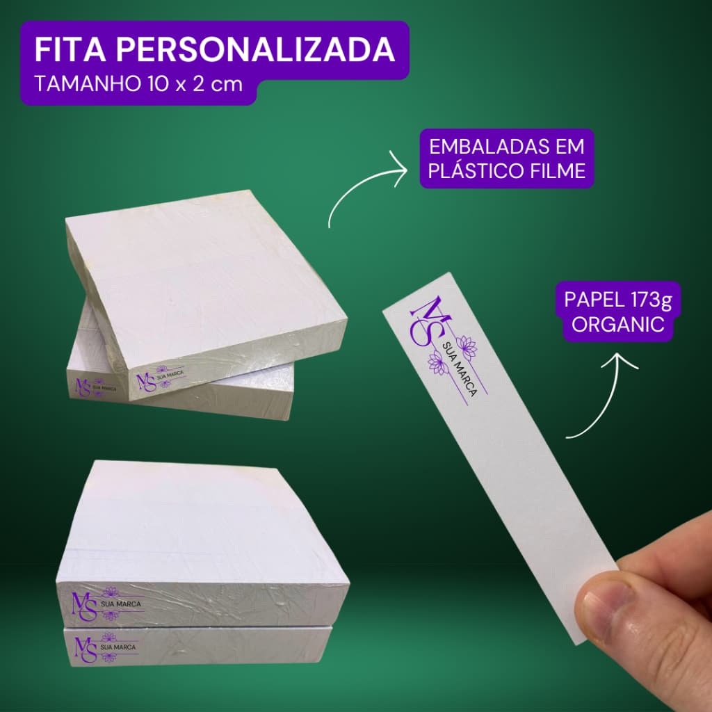 Fitas Olfativas Personalizadas 10x2cm, Tiras de papel para Teste de Perfumes 10000, 21000, 42000 unidades