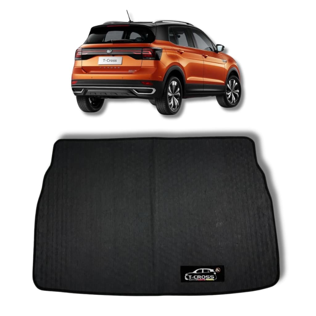 Tapete Porta Malas Emborrachado Vw T-cross Personalizado Preto