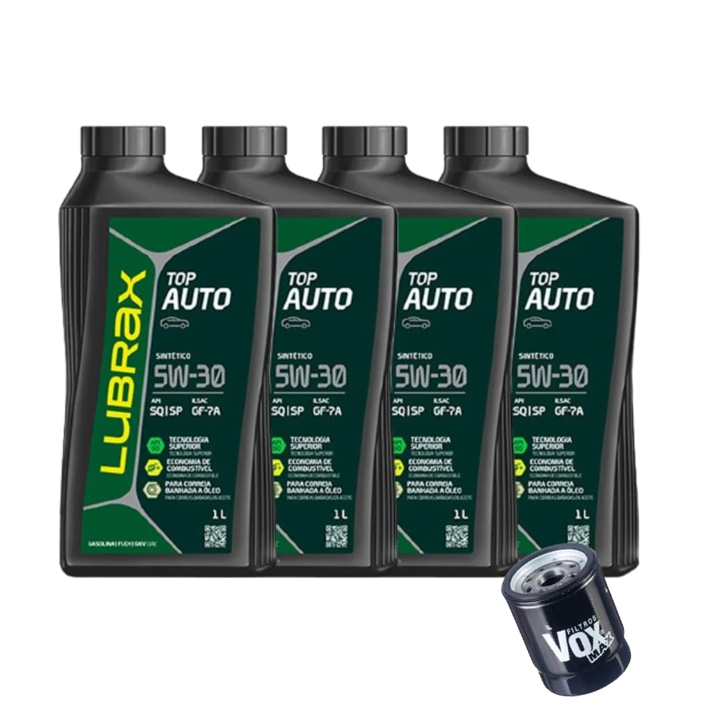 Kit troca Oleo 5w30 Lubrax + Filtro de oleo LBM2