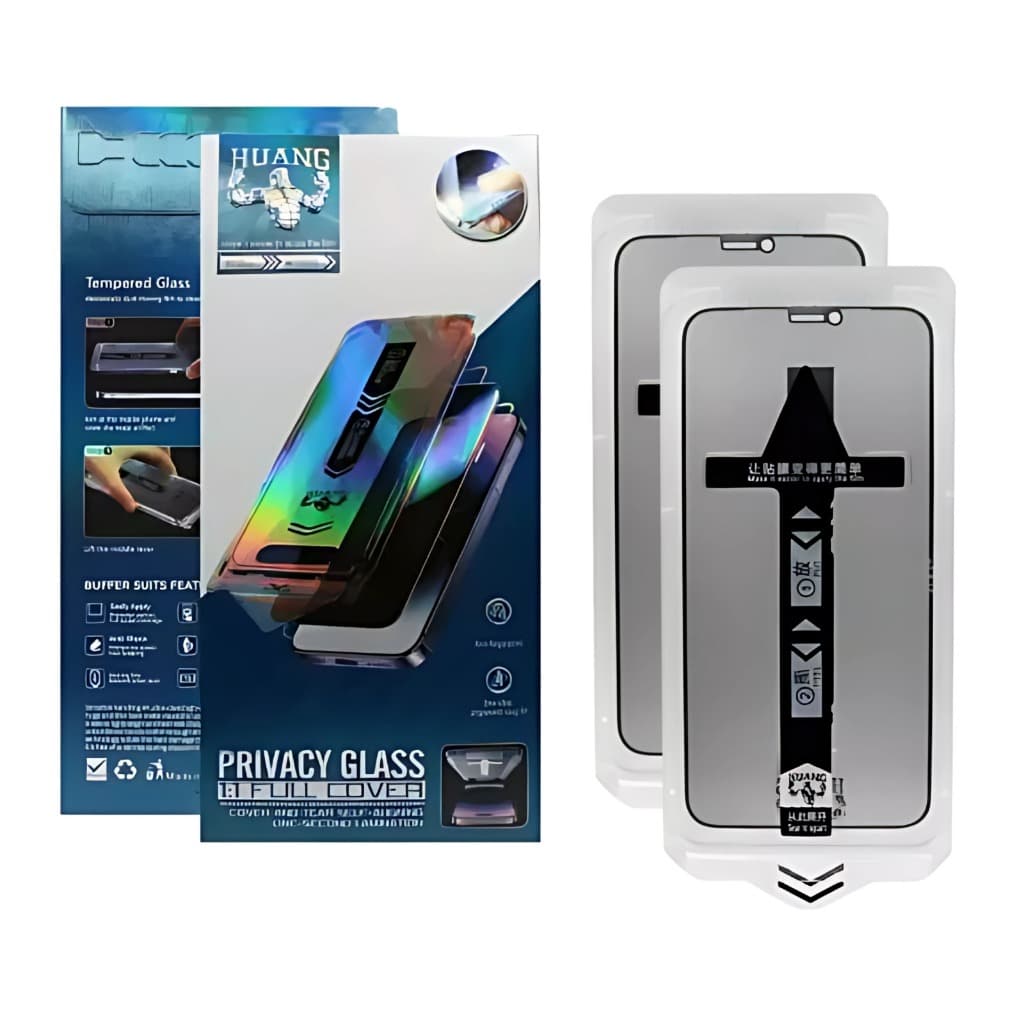 2 Película Privacidade 3d C/ Aplicador Para Iphone 17 17 Pro