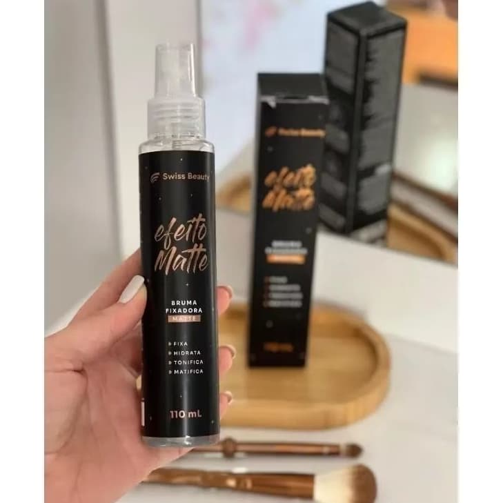 Bruma Fixadora de Maquiagem 110ml SWISS BEAUTY | Matte e Glow, Fixador de Maquiagem