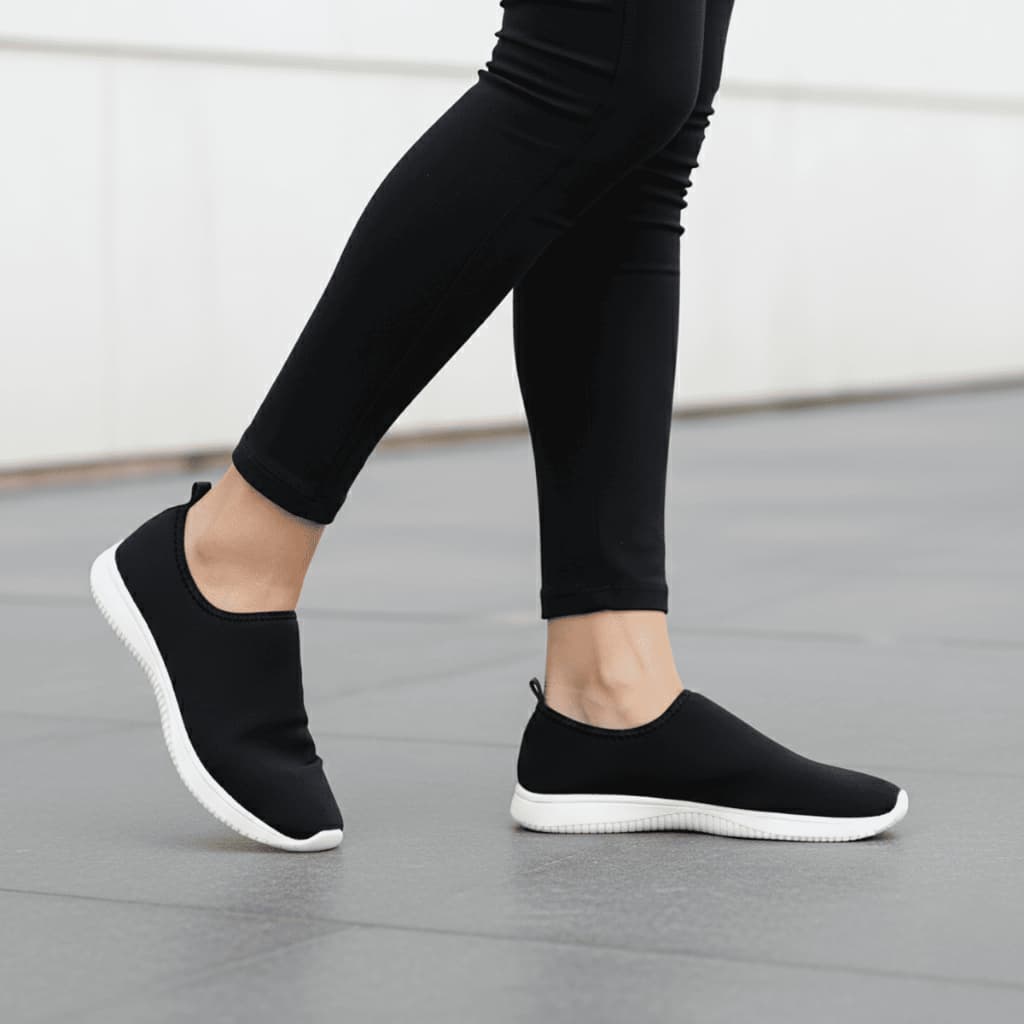 Tênis Meia Feminino Leve Sem Cadarço Calce Fácil Slip On