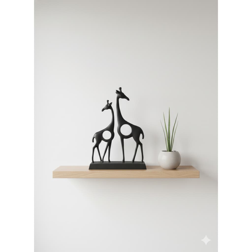 Escultura Girafas Modernas para Sala  Home Office Rack Estante