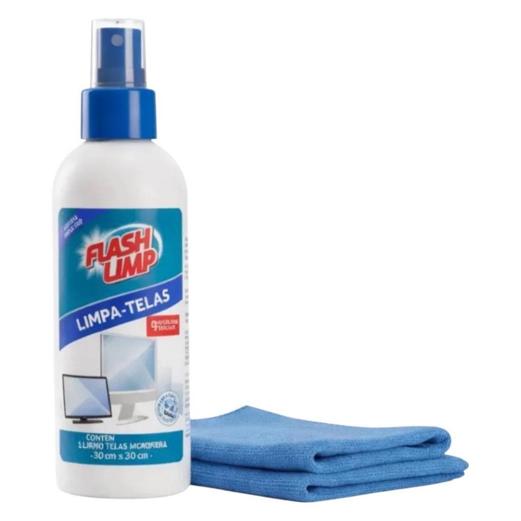 kit Limpa Telas Spray Multiuso Contem 1Spray 120ml Desengordura + 1 Pano Micro  30x30CM
