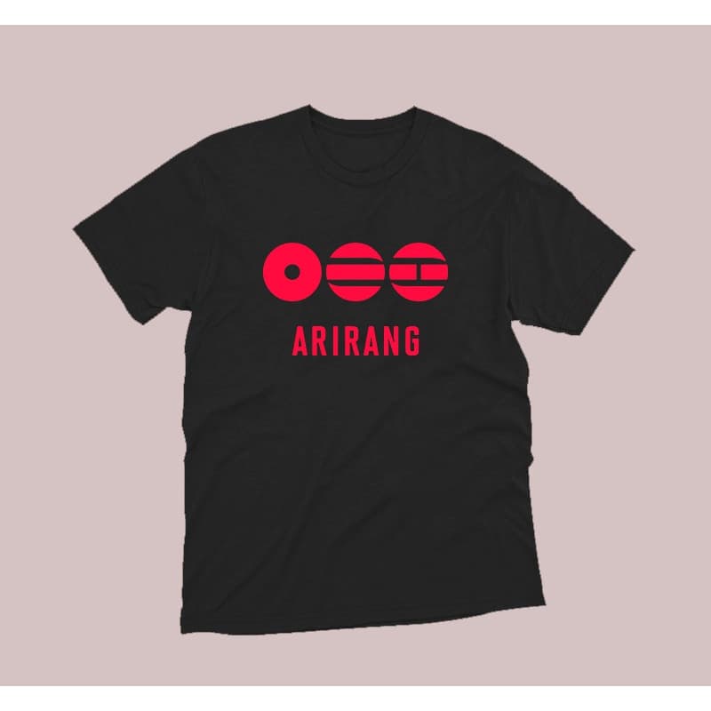 Camiseta Arirang Tour Kpop Bangtan 100% Algodão Unissex