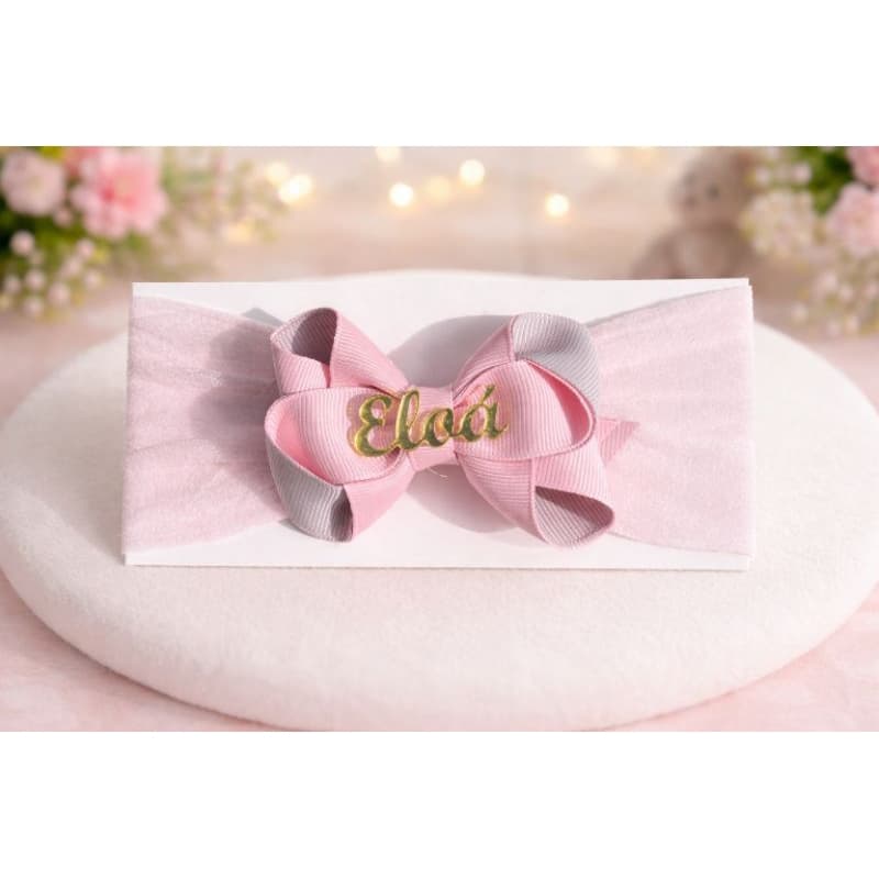 Faixinha de cabelo Bebê/ Laço na Faixa Bebê/ Tiara Bebê na meia de seda.