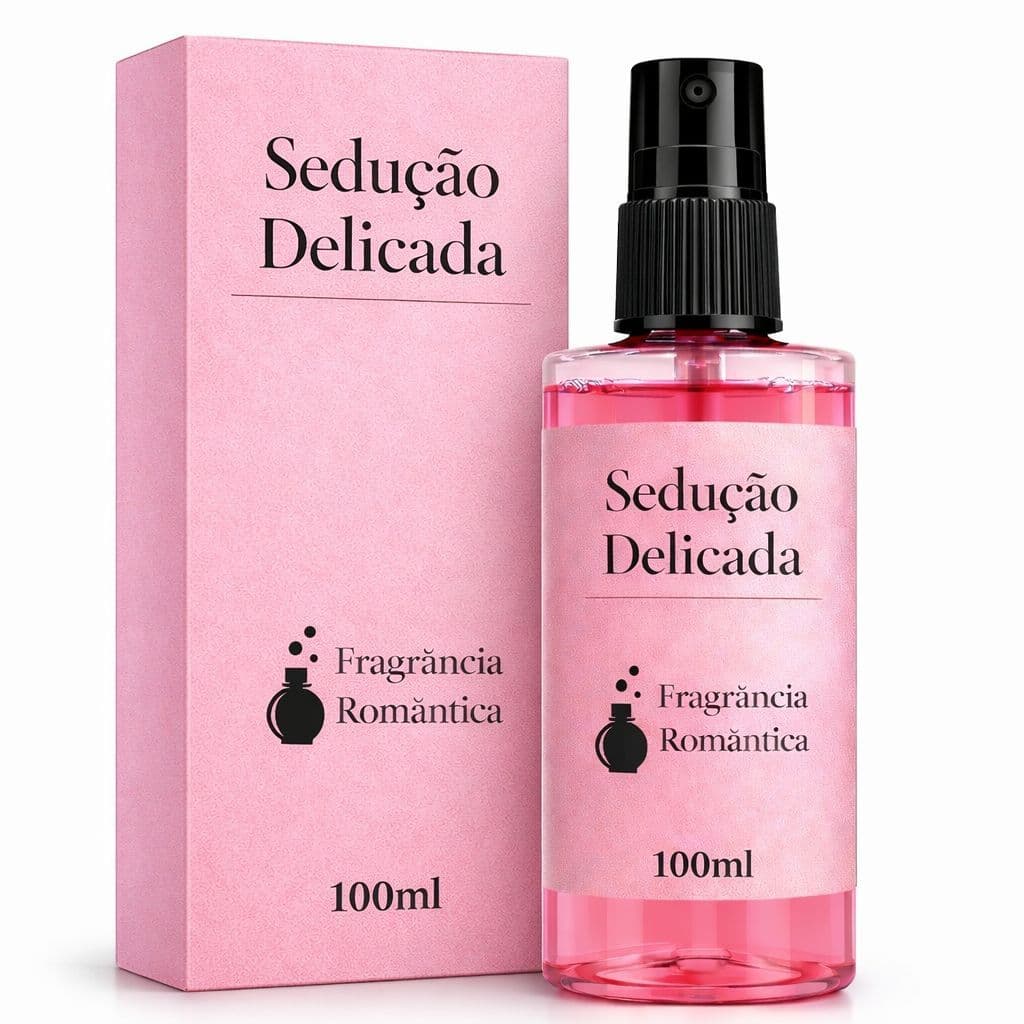 Body Splash Feminino Sedução Delicada 100ml – Fragrância Romântica Feminina, Perfume Corporal Suave e Refrescante