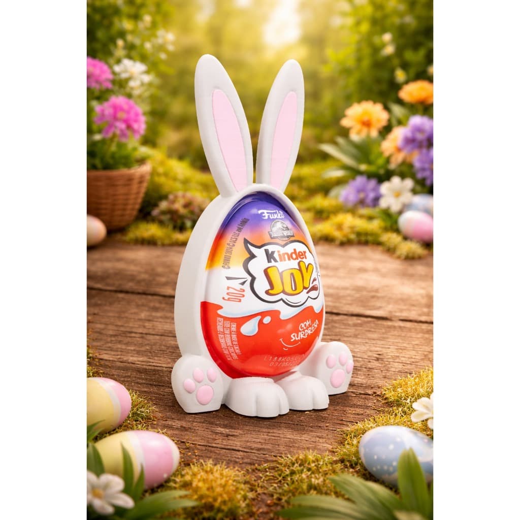 Porta Ovo de Páscoa Personalizado – Suporte Decorativo Reutilizável para Kinder Ovo