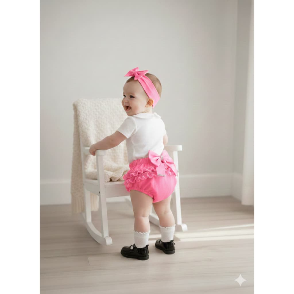 Calcinha Bunda Rica Com Faixa Para  Bebê Menina Envio Imediato
