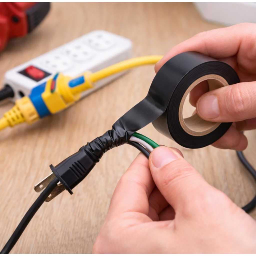 Fita Isolante Preta 18mm x 05m Ideal para Instalações Elétricas Alta Qualidade Resistentes