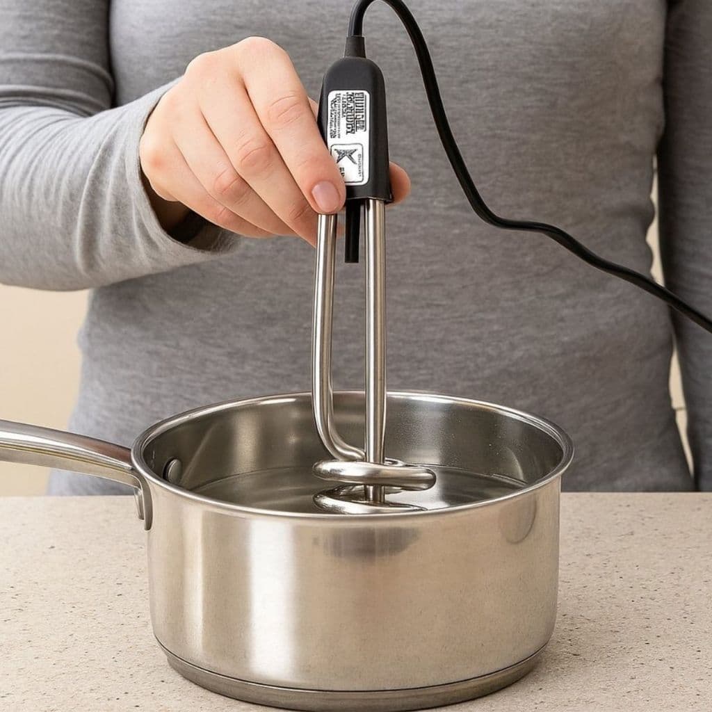 Ebulidor Elétrico 500–1000W Mergulhão Rabo Quente Aquecedor de Água Portátil Café Rápido Fervedouro