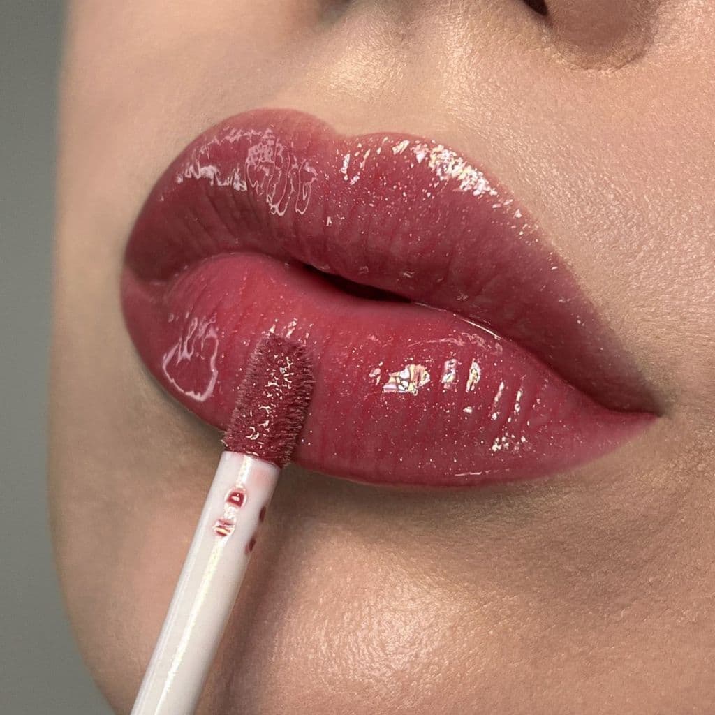 Gloss Labial Trezz Crush 4,5ml Brilho Espelhado Hidratante Cor Rosa Avermelhado Não Gruda