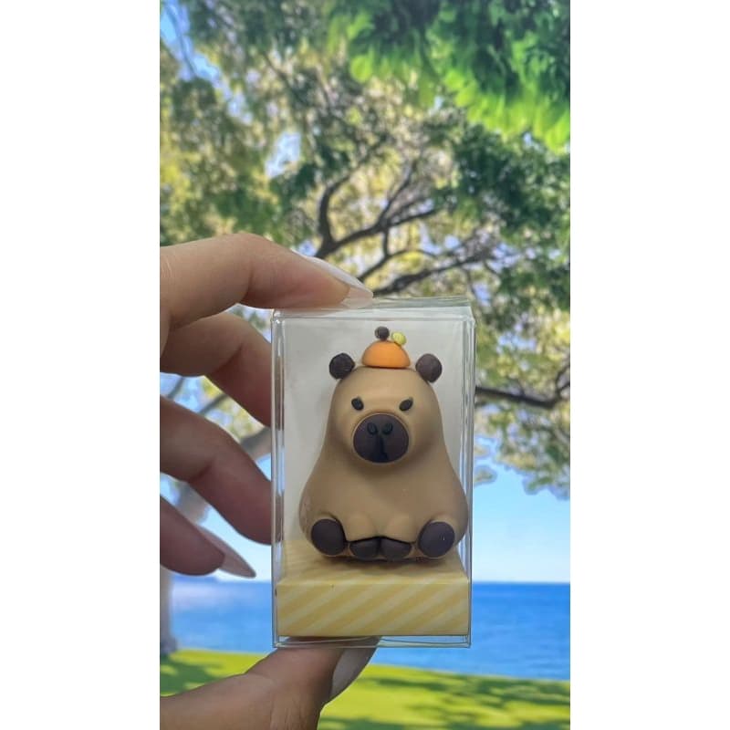 Apontador de Mesa Capivara Fofinha Pet Papelaria Criativa Kawaii