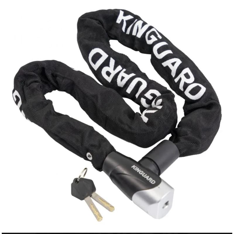 Cadeado Kinguard 10x1200 Chave Corrente Super Forte Cor Preto