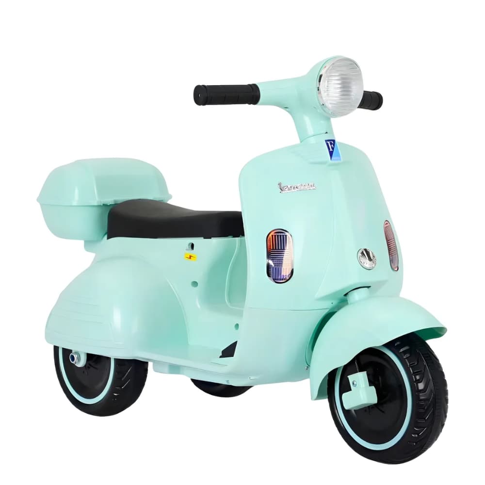 Moto Elétrica Infantil 6V Scooter, Bateria Recarregável, Luz, Som, Velocidade 3 km/h e Suporta 30kg