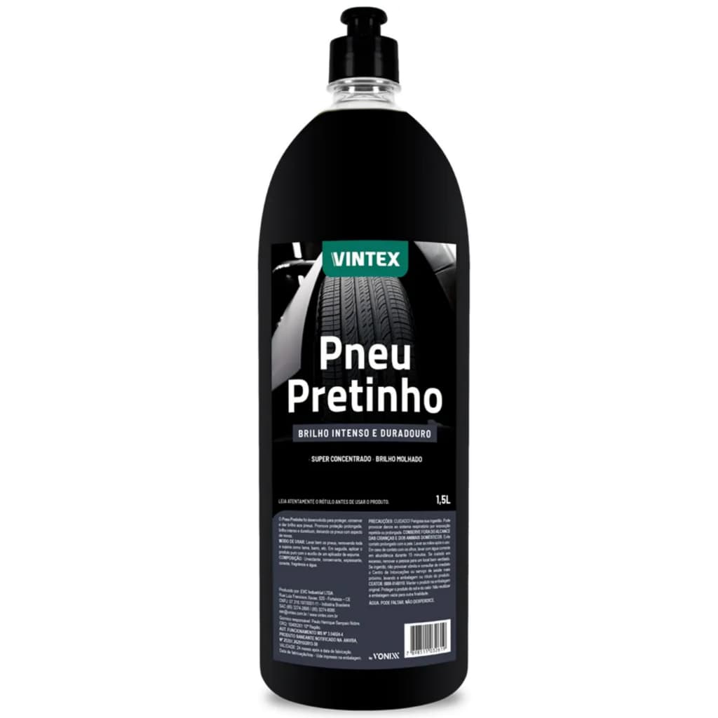 Pneu Pretinho Vonixx 1,5L – Restaura e Protege Pneus