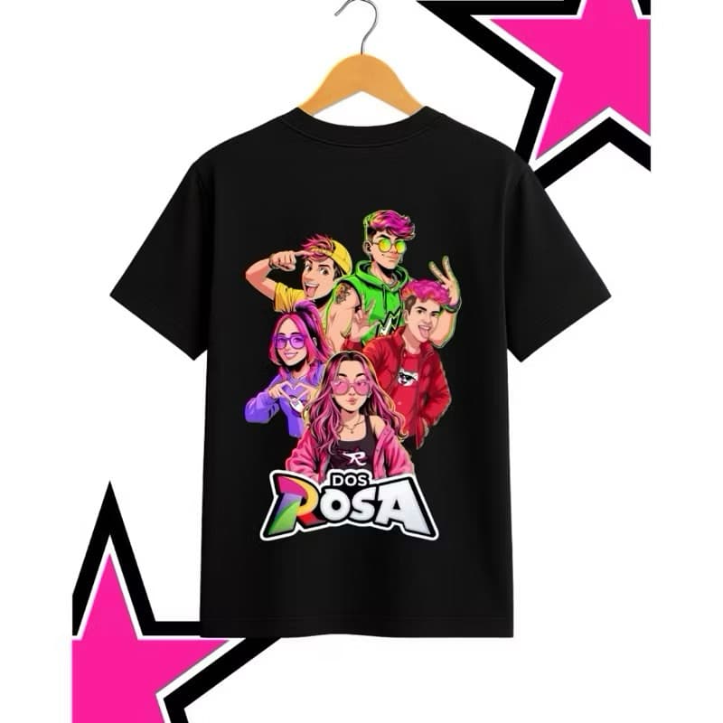 Camiseta EMILY VICK TURMA DOS ROSAS INFANTIL Lançamento 100% Algodão
