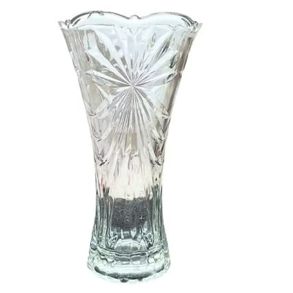 ￼Vaso De Vidro Ref: DED02062 Decorativo para flores RAY Transparente  23cm x 13cm x 8,5cm