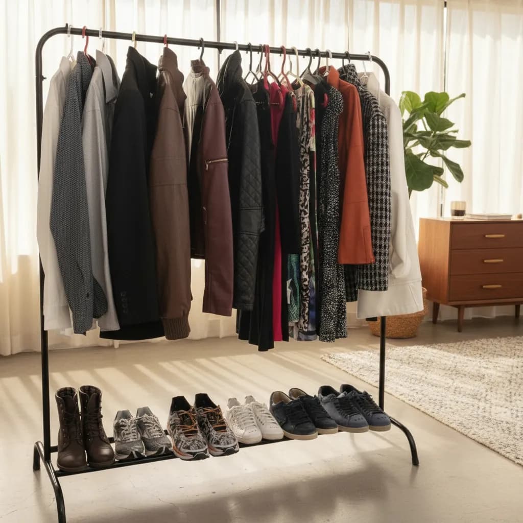 Arara Com Sapateira | Estrutura Reforçada 100% Aço | 1,25m Largura x 1,50m  Altura | Biorty Pure Design