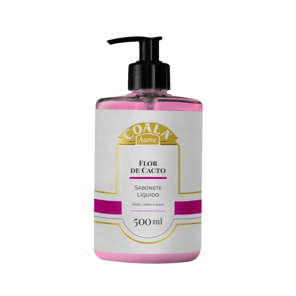 Sabonete Líquido Coala 500ml Flor de Caqto Fórmula para Limpeza de seu Corpo Macio e Cheiroso SB