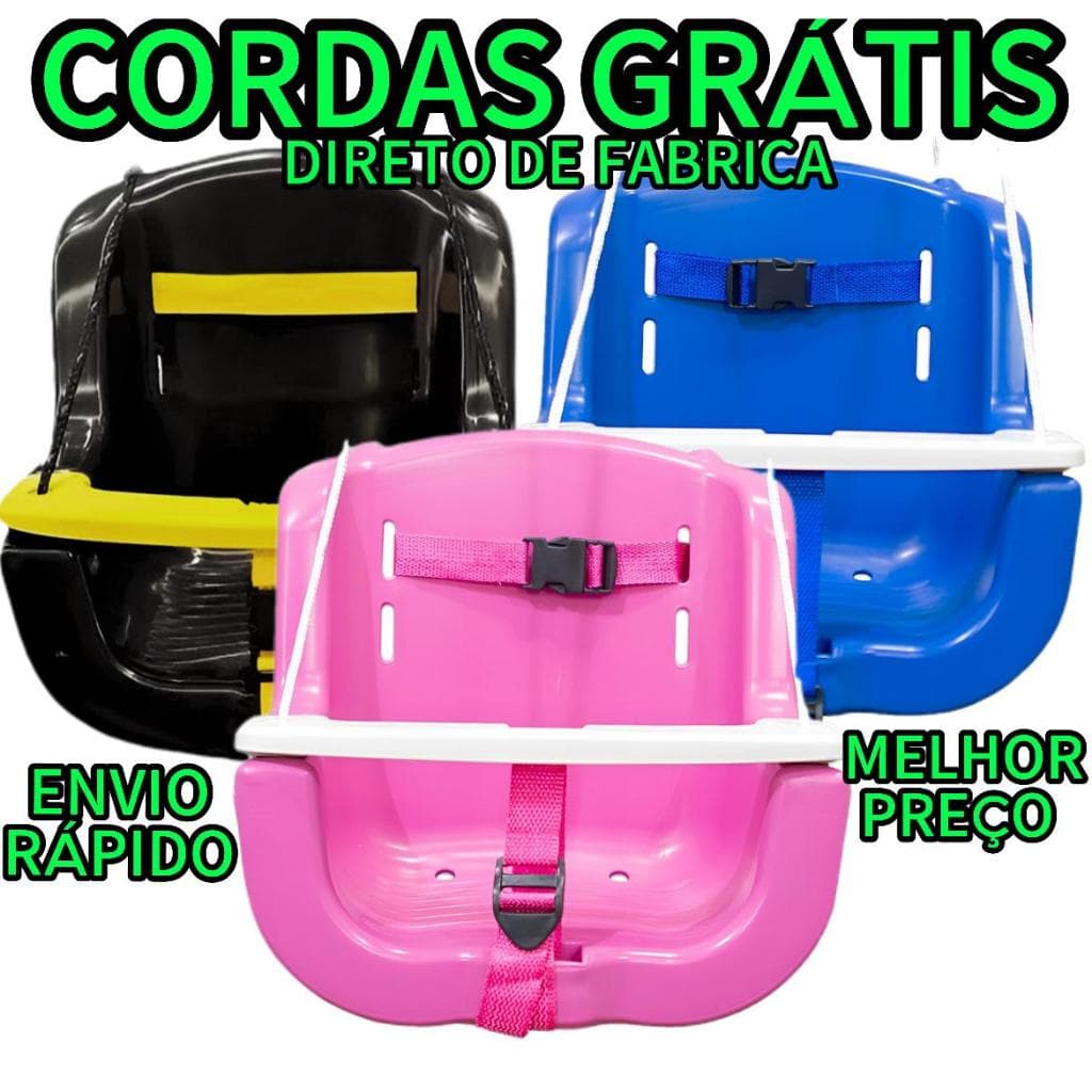 Cadeira de Balanço Para Bebê Ninho de Bebê Menina Reforçado Cordas Gratis