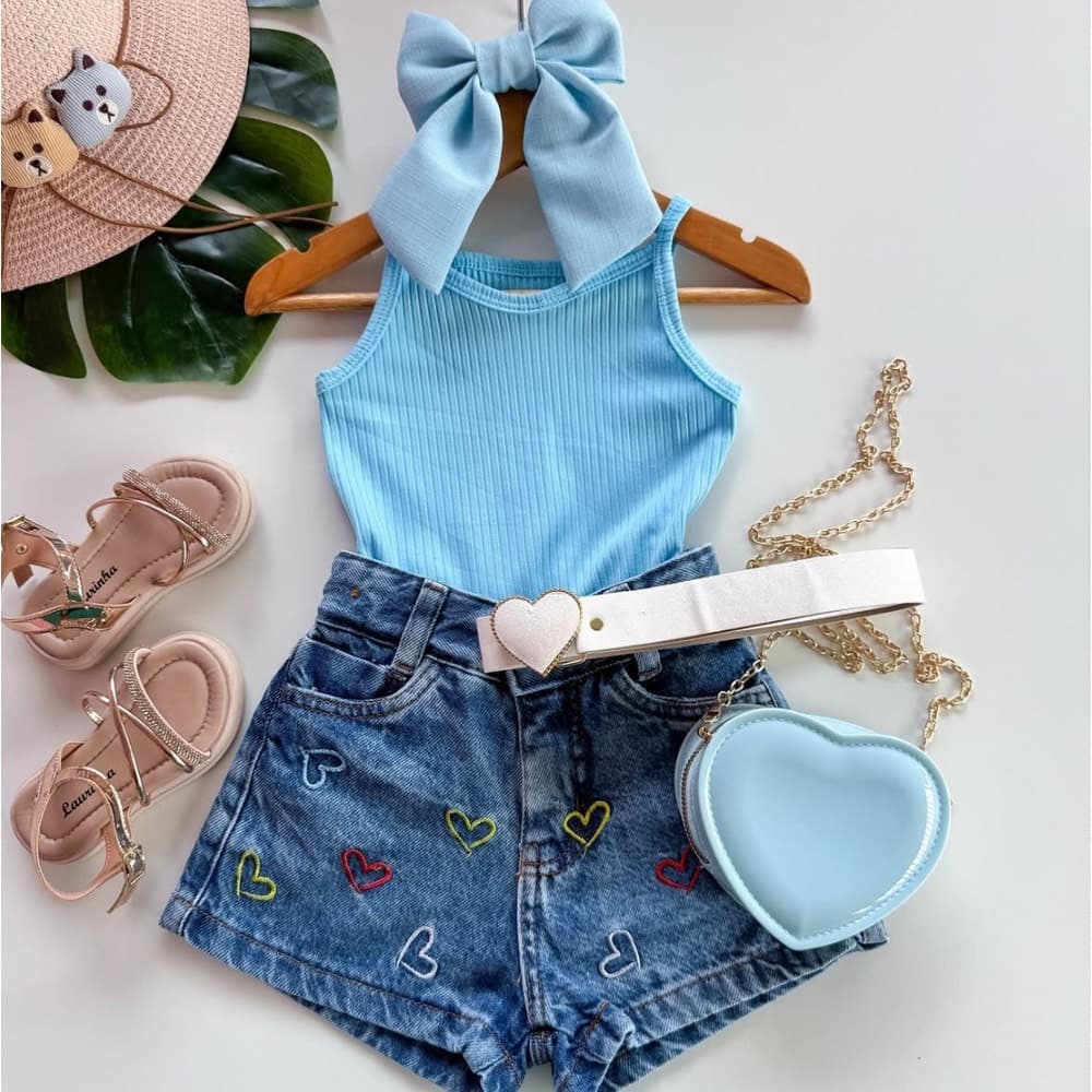 Blusinhas Femininas Infantis Cores Lisas para o VERÃO