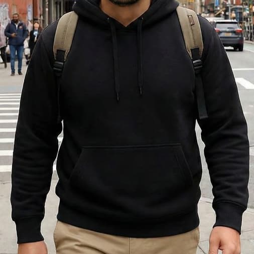 Casaco Canguru Masculino Unissex Moletom Feminino Com Bolsos Laterais Capuz Adulto Básico