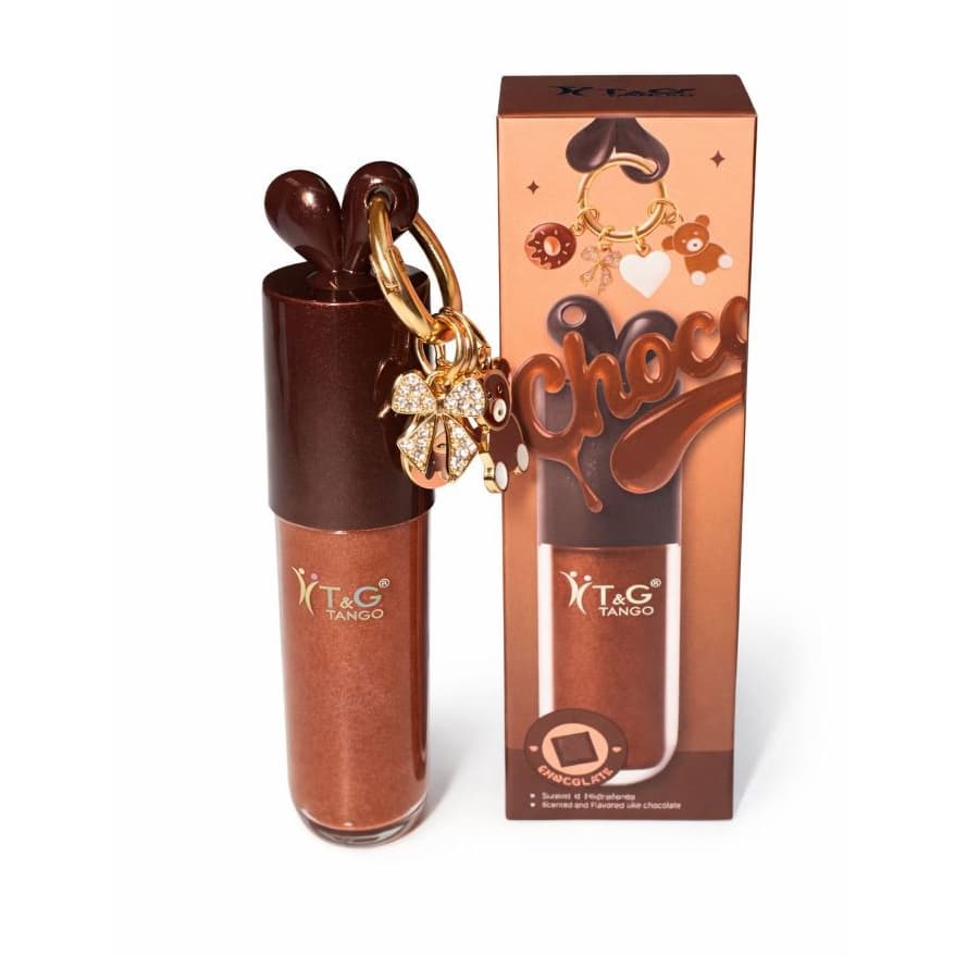Gloss Lip Oil Hidratante Brilho + Chaveirinho Chocolate - T&G Tango