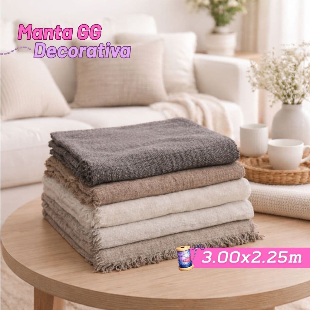Manta Para Sofá GG Gigante 3,00m x 2,25 Capa Protetora para Sofá Decoração Macio Algodão