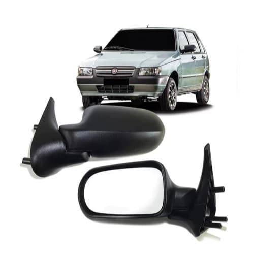 Retrovisor Uno 2006 a 2010- 4 Portas- Sem Controle (fixo) Venda por unidade ou par