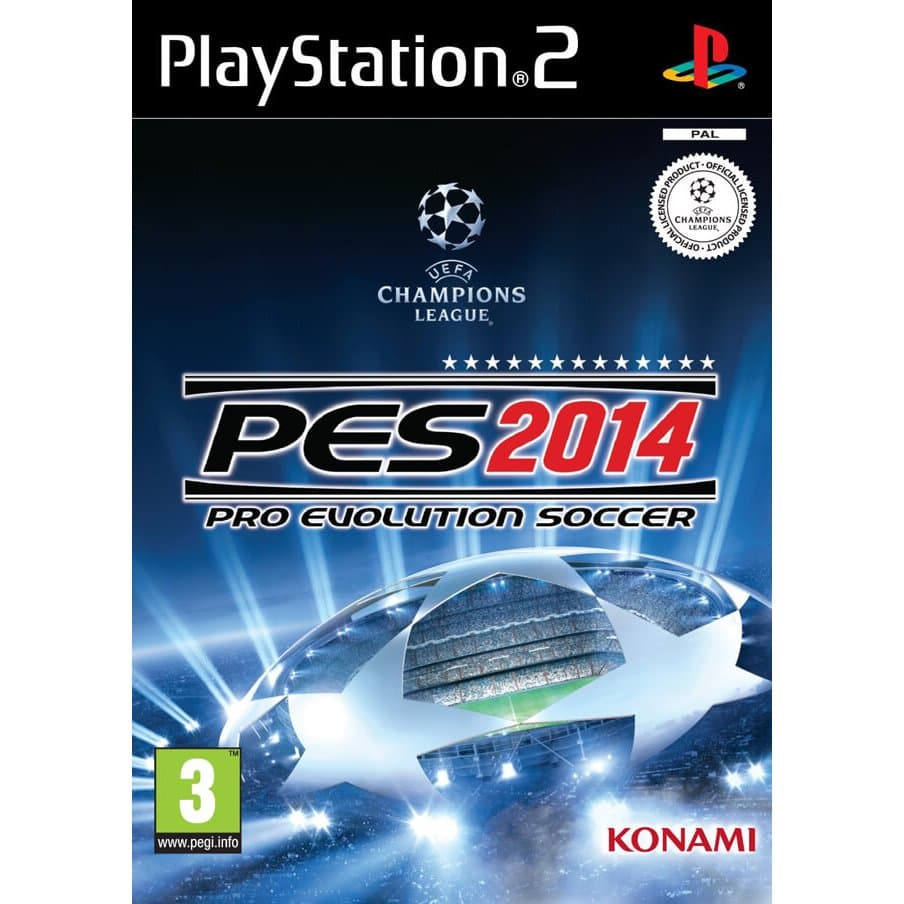 ⚽ PES 2014 PS2 DVD Pro Evolution Soccer 2014 Jogo de Futebol PlayStation 2 Desbloqueado