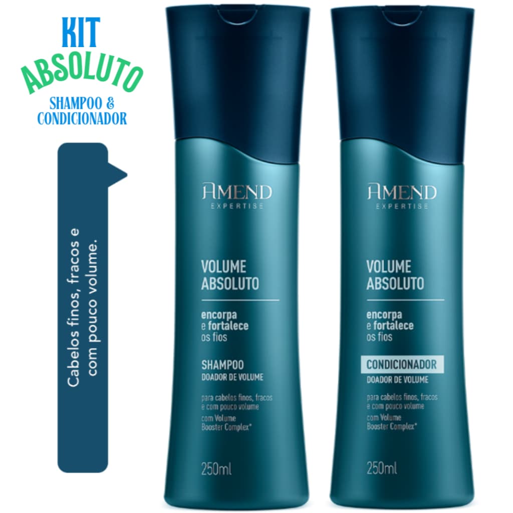 Kit Amend Expertise Volume Absoluto Shampoo 250ml e Condicionador 250ml