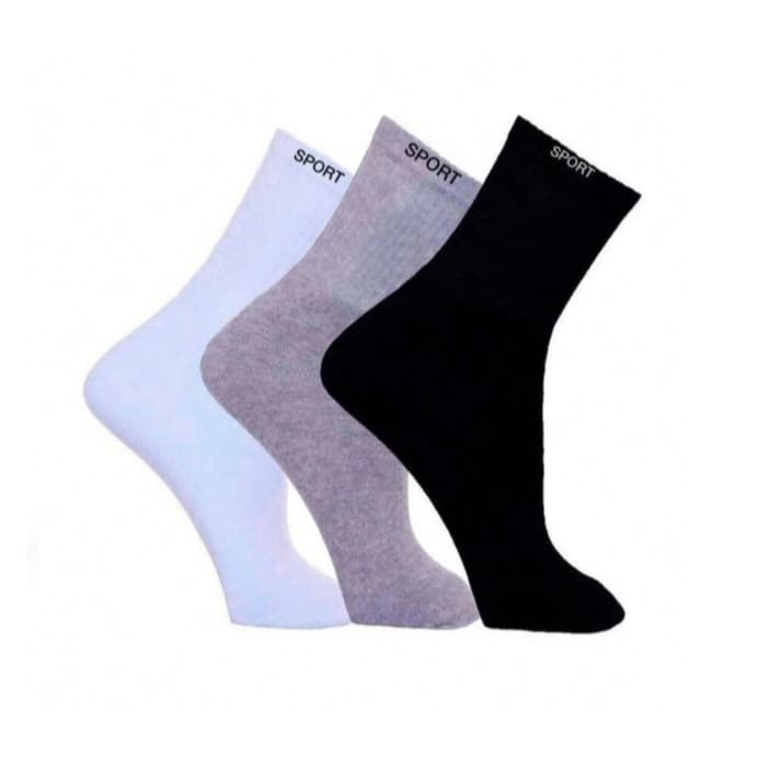 Kit 3/6/12/18/24 Meias Masculinas Cano Longo Sport – Conforto e Durabilidade