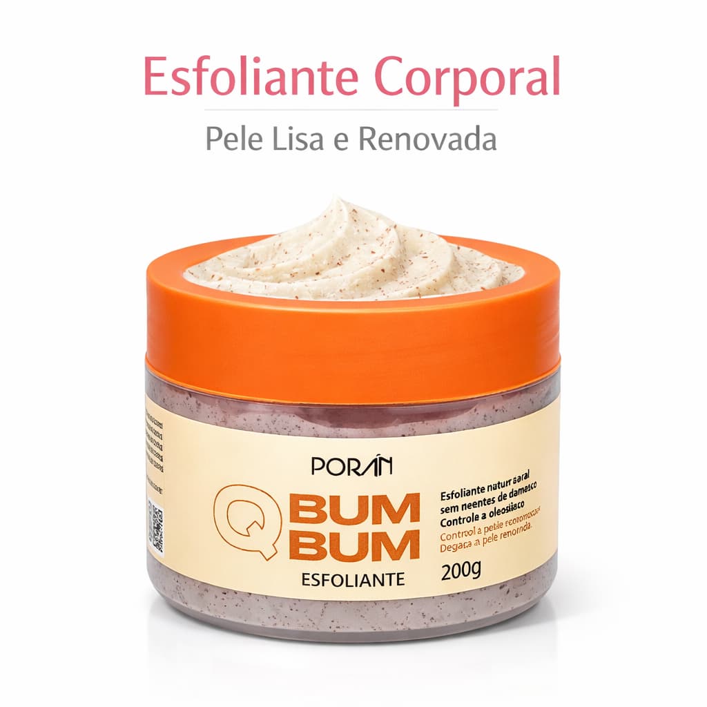 Esfoliante Corporal Bum Bum  Remove foliculite Pele Lisa e Renovada nutri a pele macia revitaliza