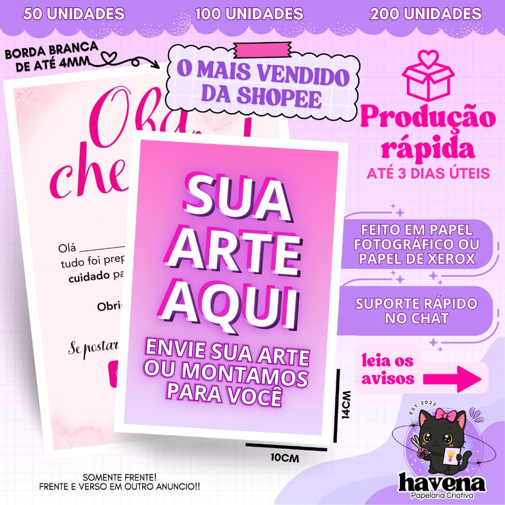 Panfletos Personalizados 10x14 Flyer 50, 100 ou 200 unidades em Papel Sulfite e Fotográfico
