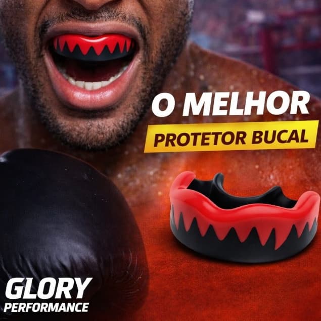 Protetor Bucal Esportivo Moldável com Estojo para Lutas Muay Thai, Boxe, Jiu-jítsu, MMA - Conforto e segurança garantida