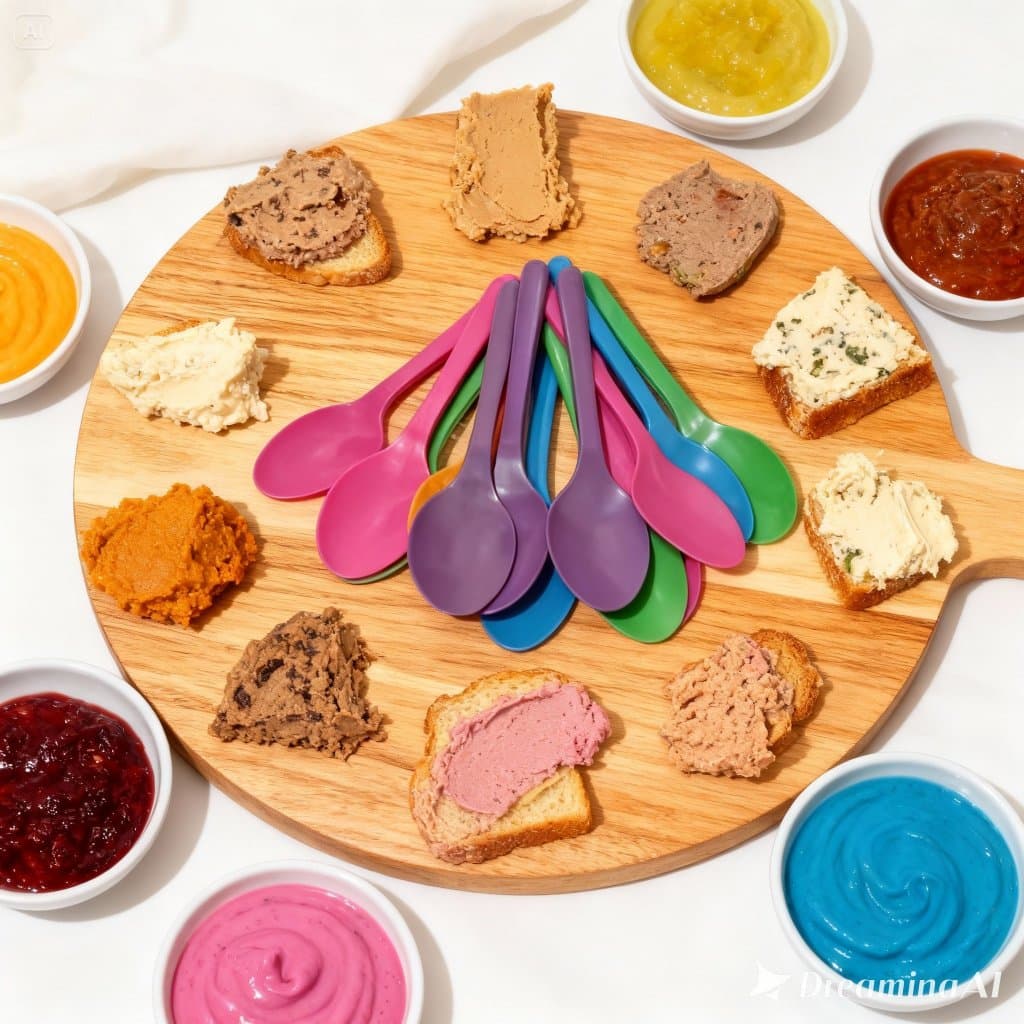 Kit 10 Colherzinha Plástica Luxo para Doce e Sobremesa Festa Açaí Sorvete Bolo de Pote Reutilizável Design Moderno
