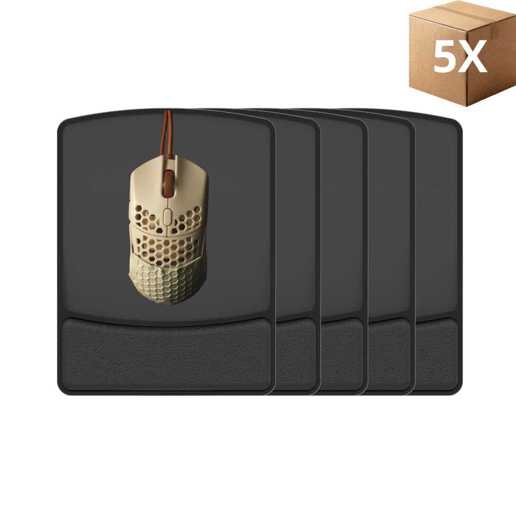 Kit 5x Mouse Pad Ergonômico Preto – Classic Eco