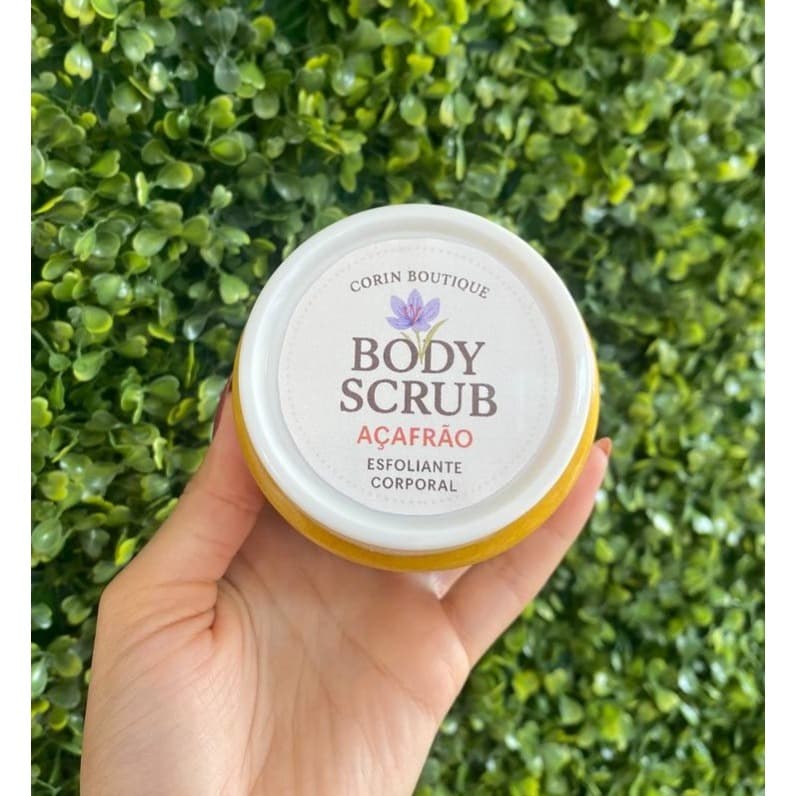 Body Scrub de Açafrão Clareador 250g | Esfoliação Profunda + Pele Renovada e Radiante