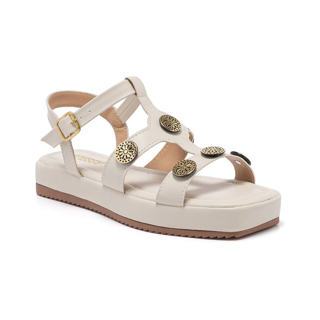Sandália Papete Flatform Feminino Almofadada Plataforma Tendência Moda Conforto Macio Leve Brilho