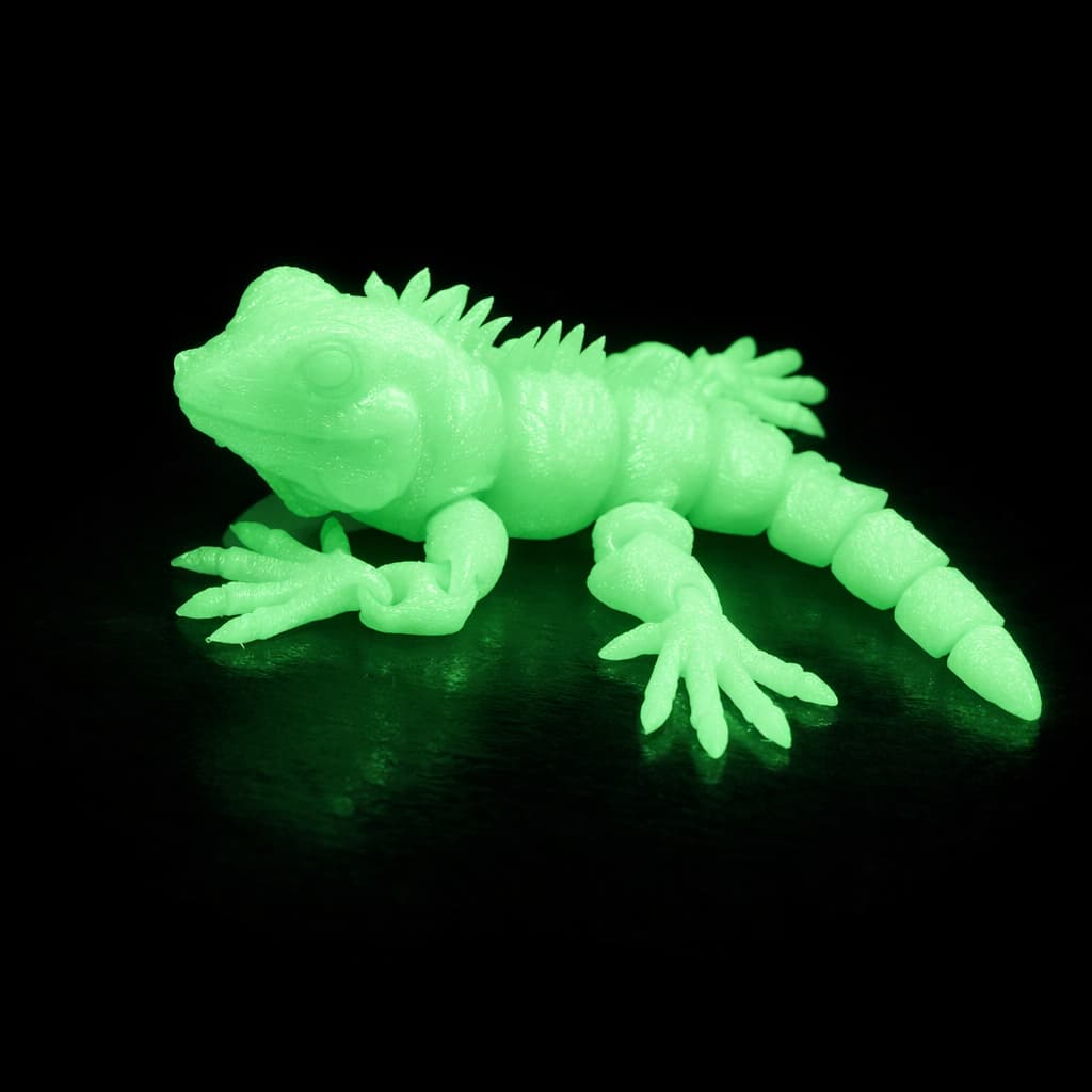 Iguana  Brilha Grande  PRESENTE Articulável  Cores Vivas  Colecionável Decoração Brinquedo infantil